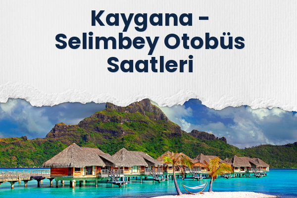 Kaygana → Selimbey Otobüs Saatleri