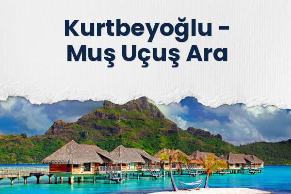 Kurtbeyoğlu → Muş Uçuş Ara