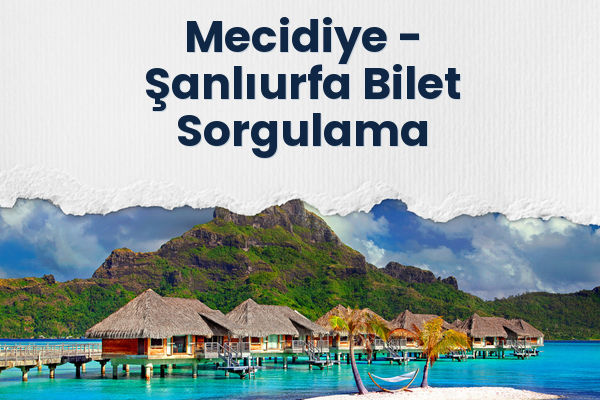 Mecidiye → Şanlıurfa Bilet Sorgulama