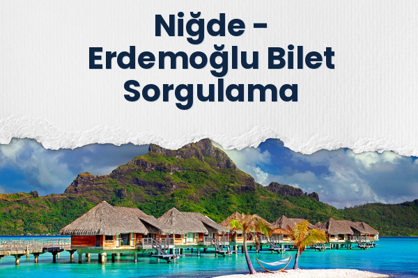 Niğde → Erdemoğlu Bilet Sorgulama