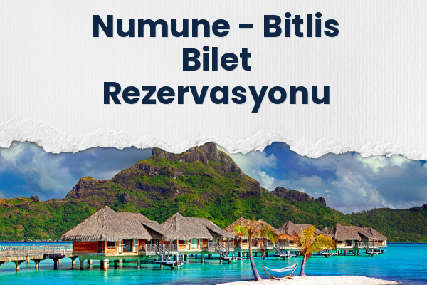 Numune → Bitlis Bilet Rezervasyonu