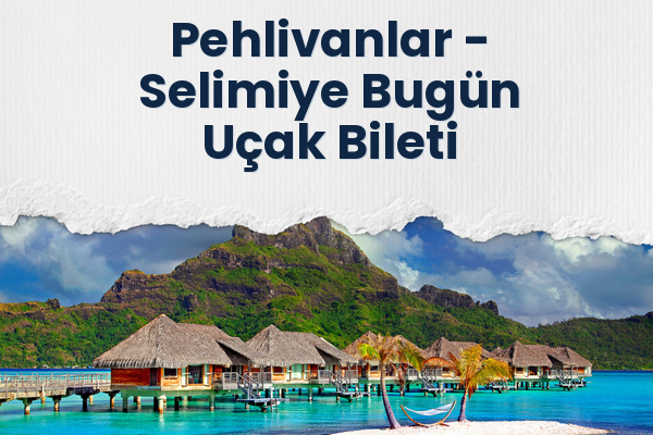 Pehlivanlar → Selimiye Bugün Uçak Bileti