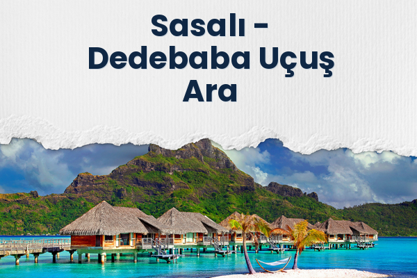 Sasalı → Dedebaba Uçuş Ara