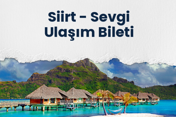 Siirt → Sevgi Ulaşım Bileti