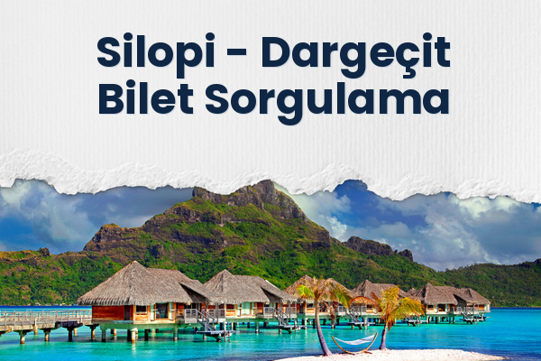 Silopi → Dargeçit Bilet Sorgulama
