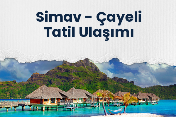 Simav → Çayeli Tatil Ulaşımı