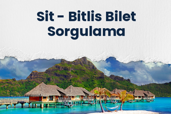 Sit → Bitlis Bilet Sorgulama