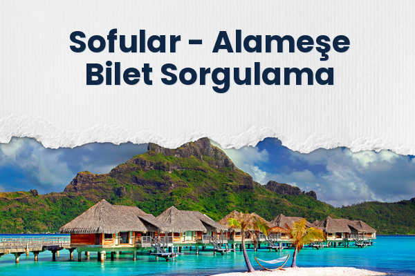 Sofular → Alameşe Bilet Sorgulama