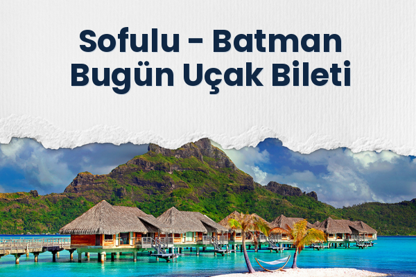 Sofulu → Batman Bugün Uçak Bileti