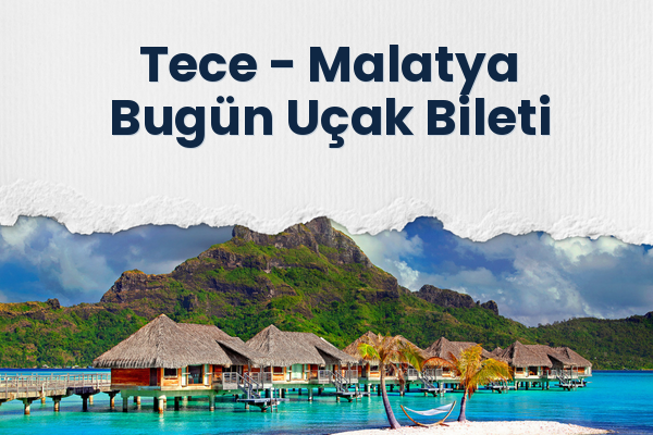 Tece → Malatya Bugün Uçak Bileti