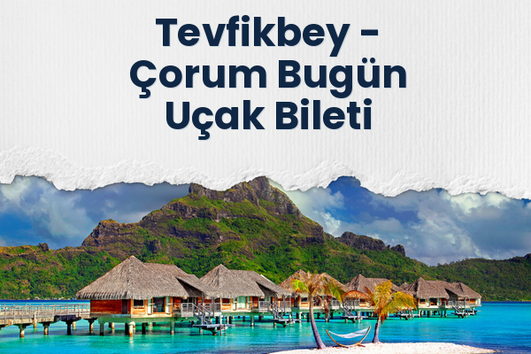 Tevfikbey → Çorum Bugün Uçak Bileti