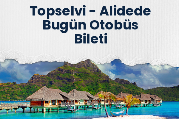 Topselvi → Alidede Bugün Otobüs Bileti
