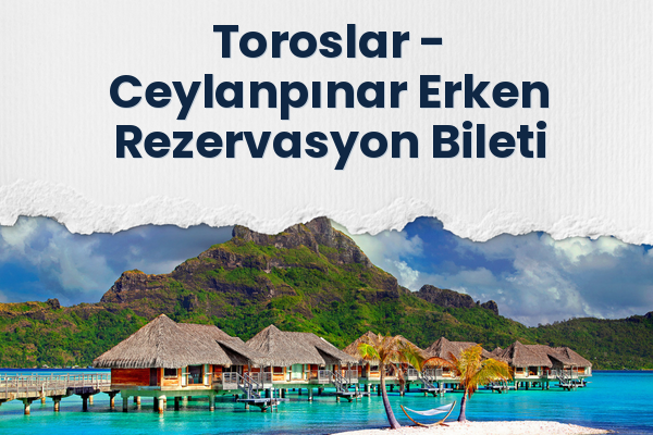 Toroslar → Ceylanpınar Erken Rezervasyon Bileti