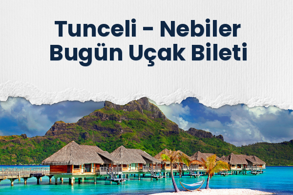 Tunceli → Nebiler Bugün Uçak Bileti