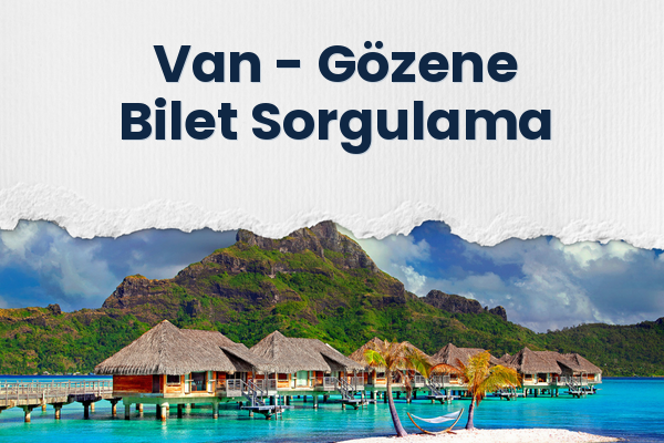 Van → Gözene Bilet Sorgulama